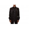VERSACE COLLECTION - Silk shirt with lace - Black