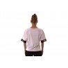 BLUMARINE - Cotton T-Shirt with lace and strass - Bianco/Nero