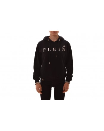 PHILIPP PLEIN - Hooded cotton sweatshirt - Black