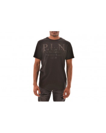 PHILIPP PLEIN - Cotton T-Shirt with print  - Black