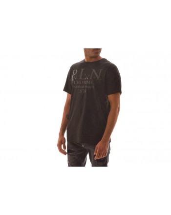 PHILIPP PLEIN - T-Shirt in cotone con stampa - Nero