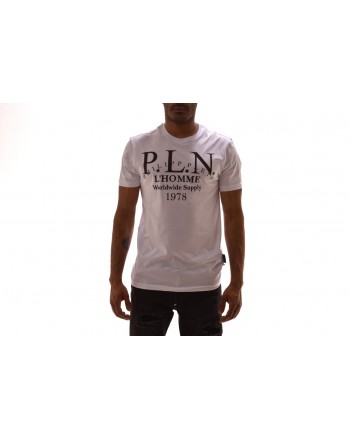 PHILIPP PLEIN - Cotton T-Shirt with print - White