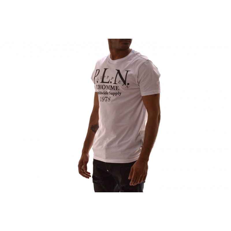 PHILIPP PLEIN - Cotton T-Shirt with print - White