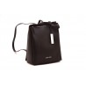 CALVIN KLEIN - Leather backpack - Black