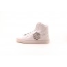 PHILPP PLEIN - Leather sneakers with metal Logo - Bianco