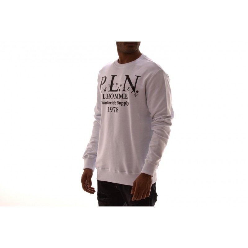 PHILIPP PLEIN - Cotton sweatshirt with print - White