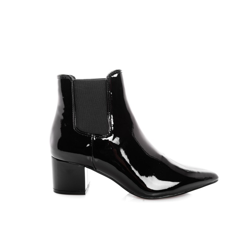 MADDEN GIRL - Painted Leather Booties - Black