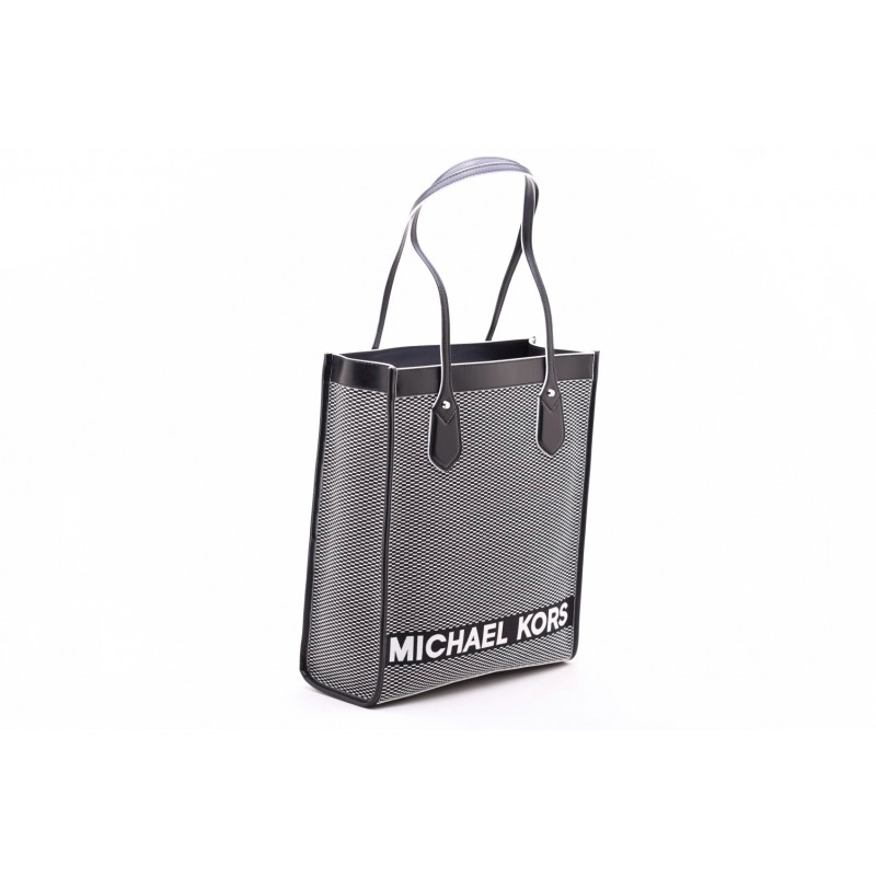 MICHAEL by MICHAEL KORS - BAY LG Shoulder  Bag  - Black/White