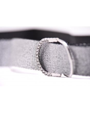 PINKO - FOREST belt in lurex - Silver
