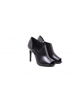 MICHAEL By MICHAEL KORS - Boots ELODIE open in leather - Black