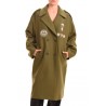 LOVE MOSCHINO - MILITARY double breasted coat - Green