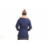 INVICTA - Woman jacket with eco-fur lining - Bluette