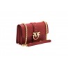 PINKO - LOVE bag SIMPLY in leather - Dark Red