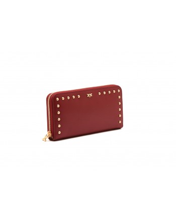 PINKO - AUSTIN leather wallet - Dark Red