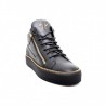 GIUSEPPE ZANOTTI - Leather sneaker - Black