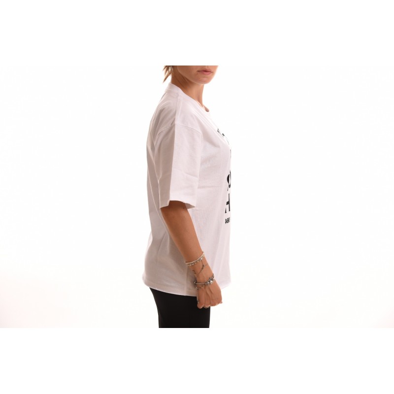 PHILOSOPHY di LORENZO SERAFINI - T-Shirt in Cotone con Stampa Logo - Bianco