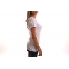 PHILIPP PLEIN -T-Shirt Scollo a V e Dettagli Strass - Bianco