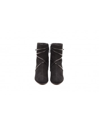 GIUSEPPE ZANOTTI - Suede and Leather Boots- Black
