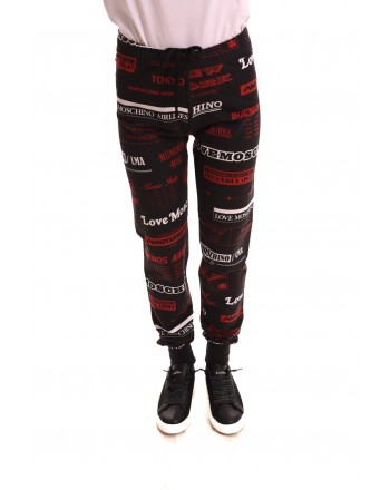 LOVE MOSCHINO - Cotton trousers with print