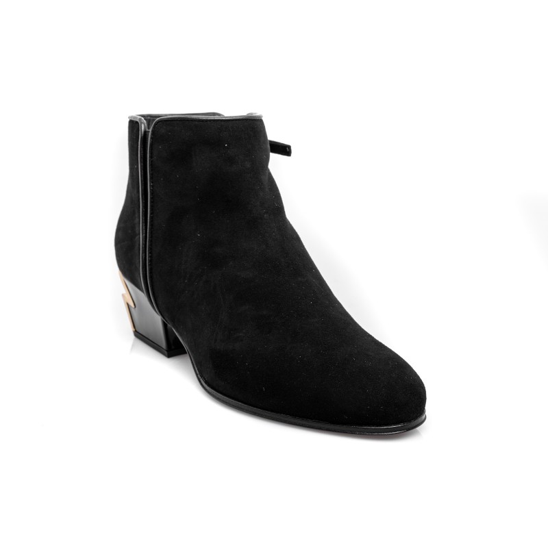 GIUSEPPE ZANOTTI - Leather Boots  -Black