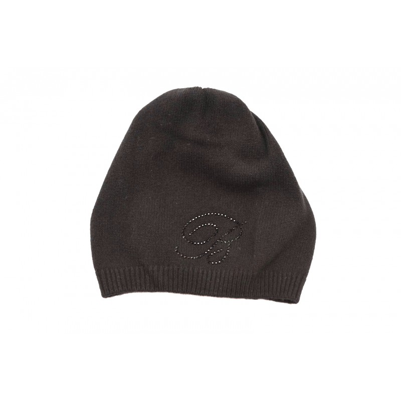 BLUMARINE - Woll hat with rhinestones - Black