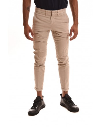 FAY - Stretch cotton trousers - Beige