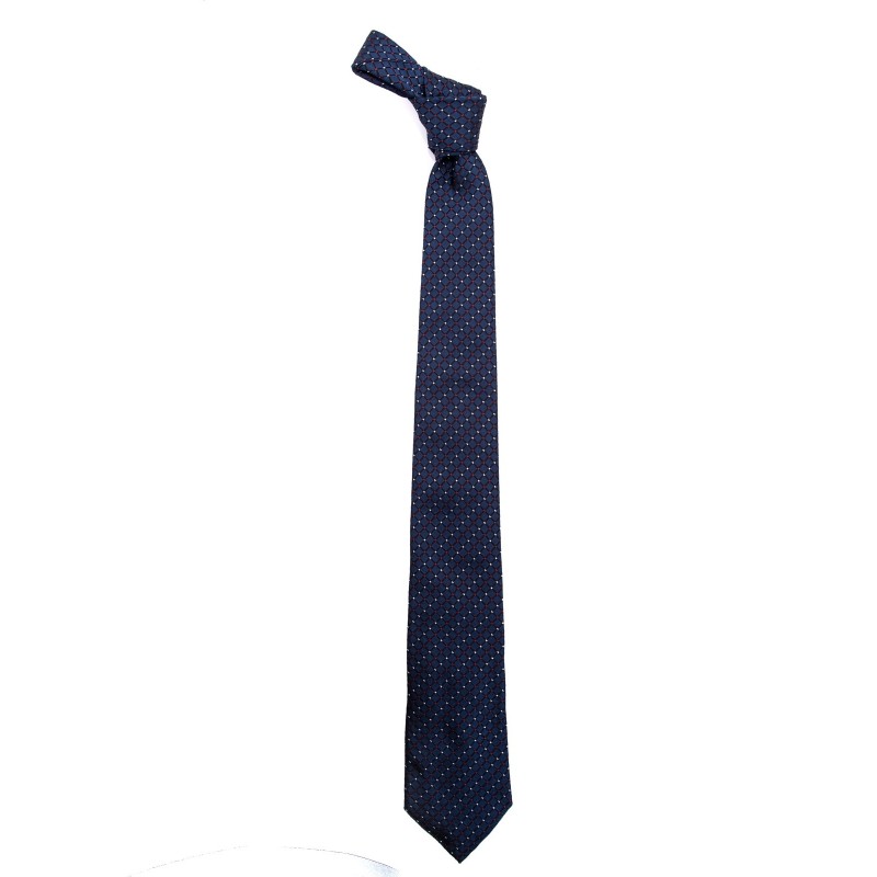 EMPORIO ARMANI - Cravatta in seta - Blu/Rosso/Bianco
