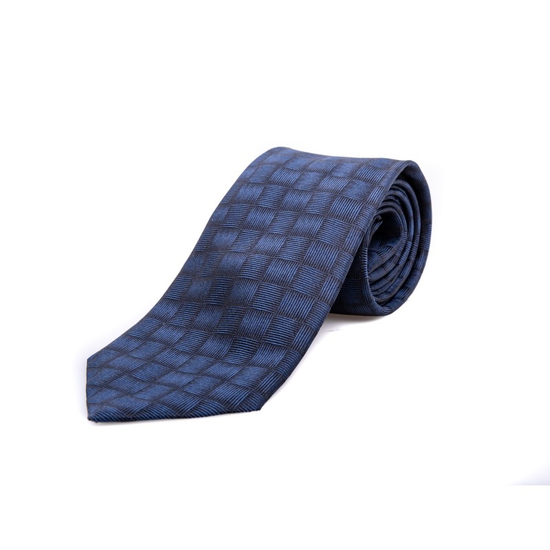 EMPORIO ARMANI - Cravatta in seta - Blu/Nero