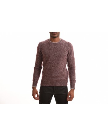 FAY - Roundneck wool sweater - Bordeaux