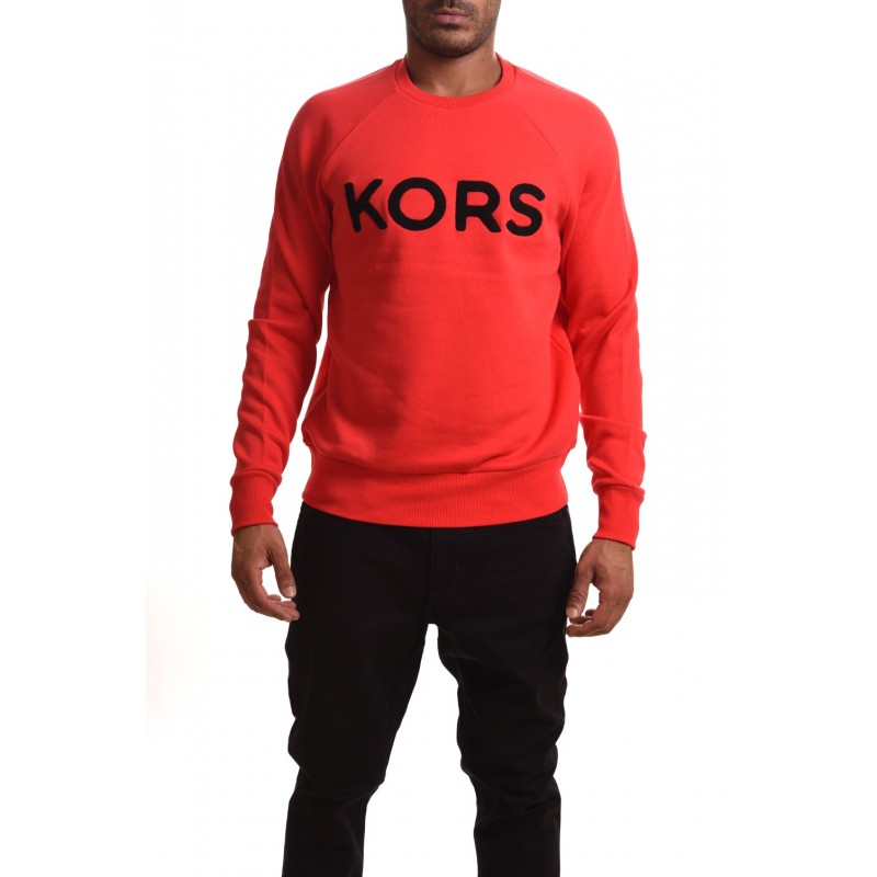 MICHAEL BY MICHAEL KORS - Cotton Swearshirt with LOGO - Pop red