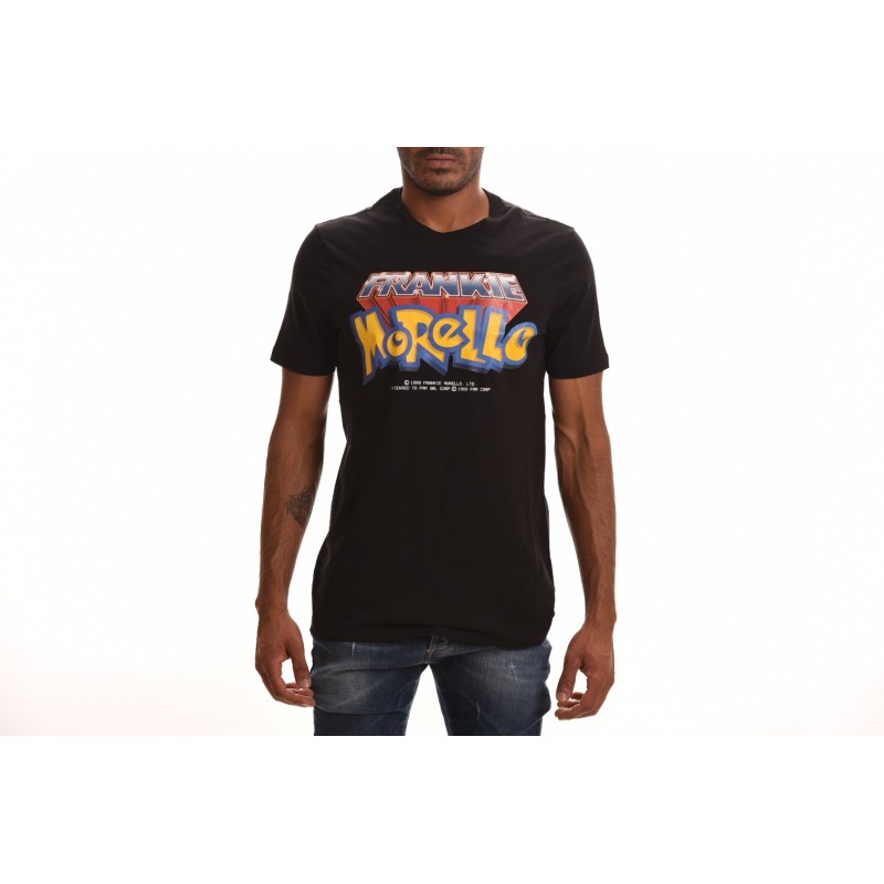 FRANKIE MORELLO - T-Shirt in Cotone con Logo Pokemon  - Nero