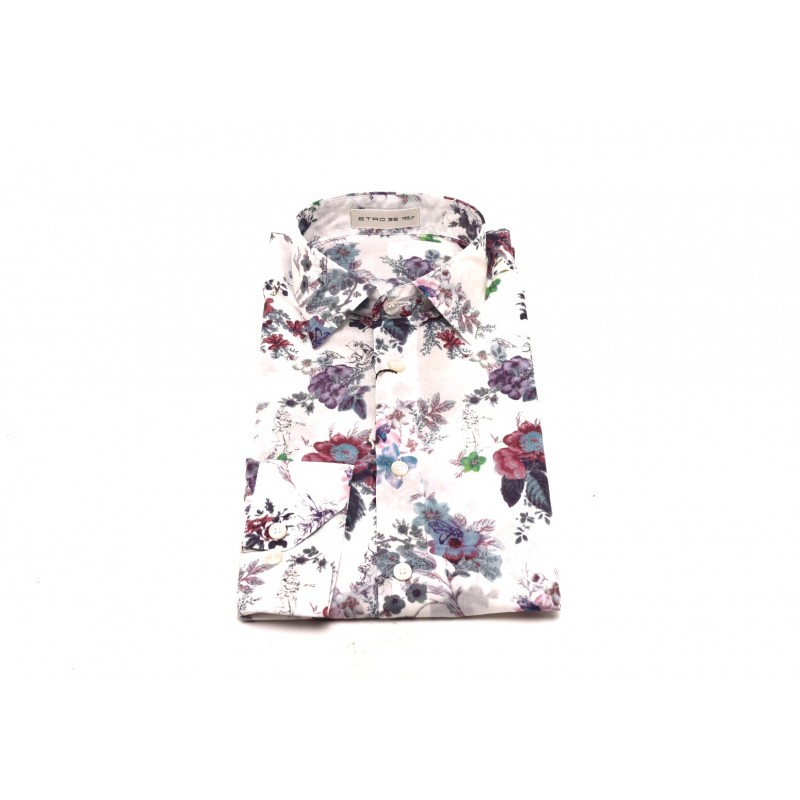 ETRO - Camicia in cotone con stampa floreale - Fantasia