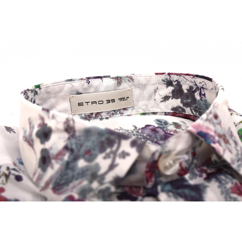 ETRO - Cotton shirt with floral print - Multicolour