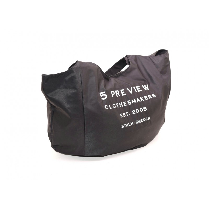5 PREVIEW - Large bag with LOGO - Black