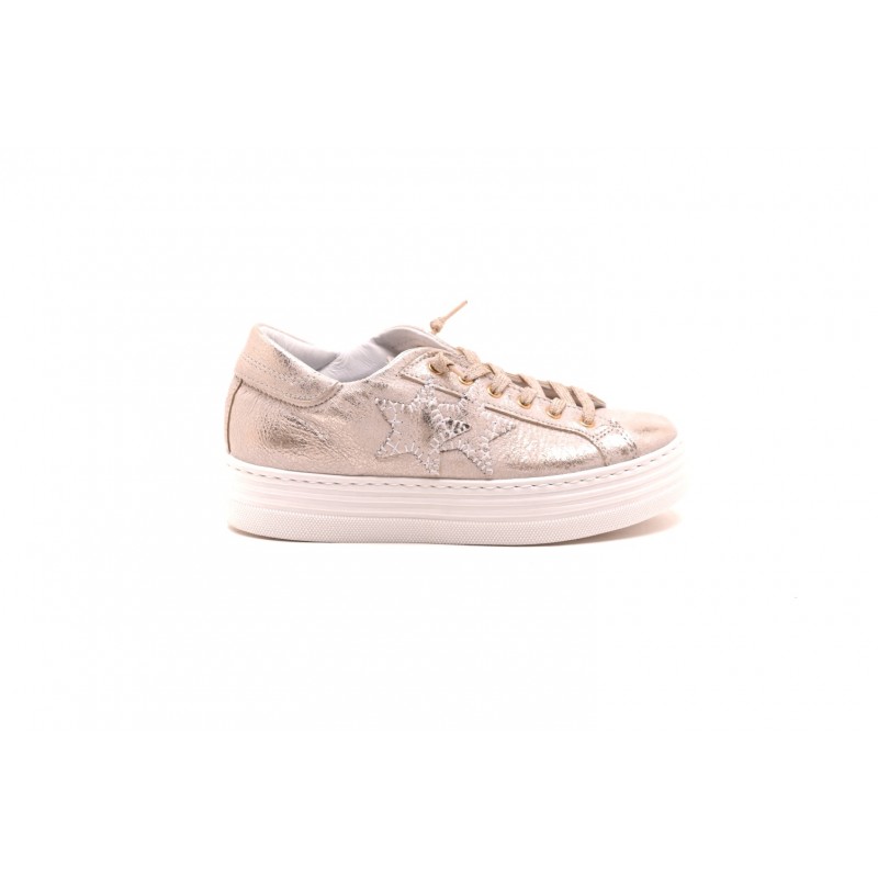 2 STAR - Leather sneakers - Bronz
