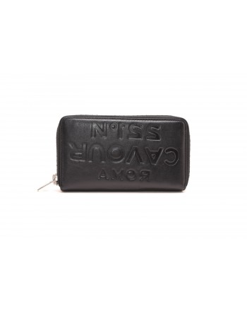5 PREVIEW - Leather wallet with zip around - Black