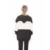 5 PREVIEW - Cotton Over Sweatshirt - Black/White