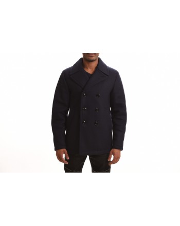 FAY - PEACOT Fustain Doublebreasted Jacket - Blue