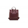 POLO RALPH LAUREN - Leather Backpack with Drawstring - Bordeaux Field Brown