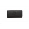 POLO RALPH LAUREN - Wallet in hammered in leather - Black