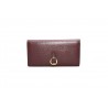 POLO RALPH LAUREN - SLIM wallet in Saffiano leather - Bordeaux