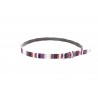 GALLO - Low colored stripet belt in fabric - Multicolour