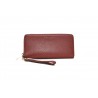 MICHAEL BY MICHAEL KORS - Pouded leather wrist bag - Brown Brendy