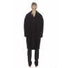 MAX MARA STUDIO - PIOGGIA Double Breasted Wool and Alpaca Coat - Black