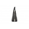 LOVE MOSCHINO - Quilted ecolether Baule bag - Black/White
