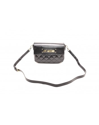 LOVE MOSCHINO - Quilted ecoleather bag - Black