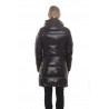 SAVE THE DUCK - Padded Coat with Hood and Logo on Sleeve - Black