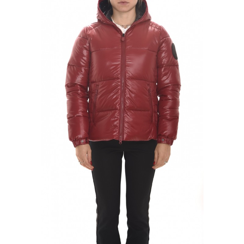 SAVE THE DUCK - Quilted jacket with hood - Mineral Red