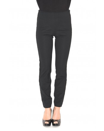 POLO RALPH LAUREN - Skinny trousers with sequins - Black