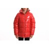 INVICTA - Quilted jacket without hood - Red/Ecru